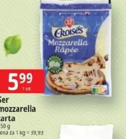 Ser mozzarella tarta Croises