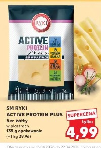 SM Ryki Active Protein Plus Ser żółty w plastrach