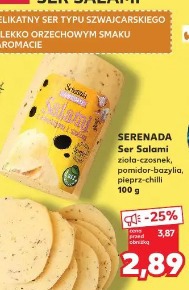 Serenada Ser Salami zioła-czosnek, pomidor-bazylia, pieprz-chilli