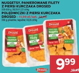 Nuggetsy, panierowane filety z piersi kurczaka Drosed