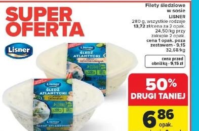 Filety śledziowe w sosie LISNER