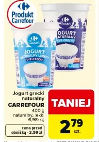 Jogurt grecki naturalny Carrefour