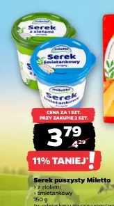 Serek puszysty Miletto z ziołami śmietankowy