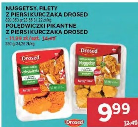 Nuggetsy, filety z piersi kurczaka DROSED