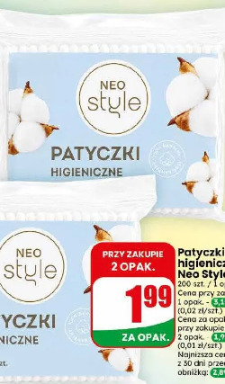 Patyczki higieniczne Neo Style