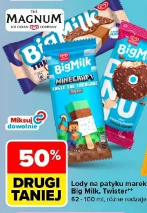 Lody na patyku marek Big Milk Twister