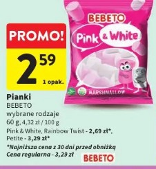 Pianki Bebeto Pink & White