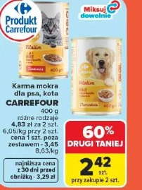 Karma mokra dla psa, kota Carrefour