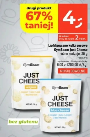 Liofilizowane kulki serowe GymBeam Just Cheese