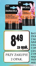 Baterie alkaliczne Duracell AAA / AA 4 szt.