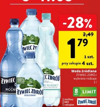Woda źródlana Żywiec Zdrój