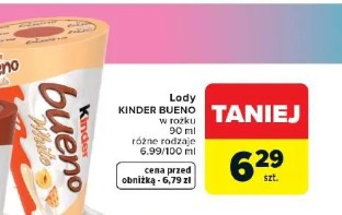 Lody KINDER BUENO w rożku
