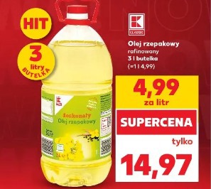 K-Classic Olej rzepakowy rafinowany