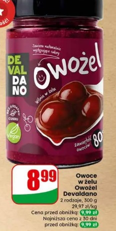 Owoce w żelu Owożel Devaldano