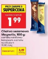 Chałwa sezamowa Magnetic waniliowa, kakaowa, waniliowa z orzechami