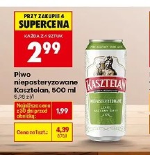 Piwo niepasteryzowane Kasztelan