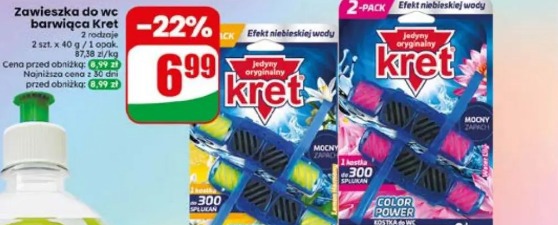 Zawieszka do wc barwiąca Kret