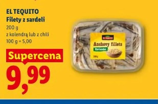 El Tequito Filety z sardeli