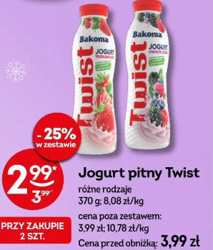 Jogurt pitny Twist Bakoma
