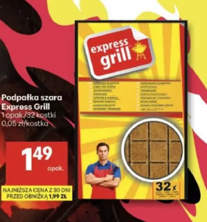 Podpałka szara Express Grill
