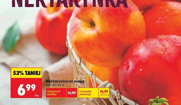 Nektarynka na wagę