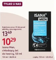 Isana Men, chłodzący żel do twarzy