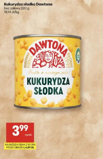 Kukurydza słodka Dawtona