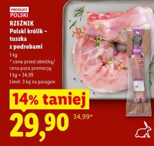 Rzeźnik Polski królik – tuszka z podrobami