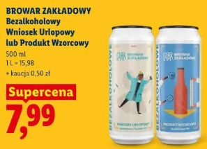 Browar Zakładowy Bezalkoholowy Wniosek Urlopowy lub Produkt Wzorcowy