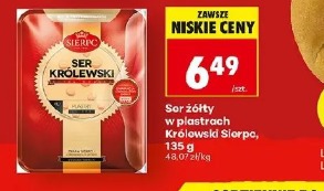 Ser żółty w plastrach Królewski Sierpc