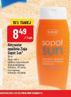 Aktywator opalania Ziaja Sopot Sun