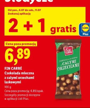 Fin Carré Czekolada mleczna z całymi orzechami laskowymi