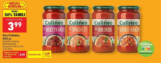 Sos Culineo słodko-kwaśny, meksykański, spaghetti, boloński