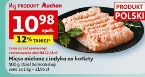 Mięso mielone z indyka na kotlety Auchan