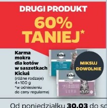 Karma mokra dla kotów w saszetkach Kiciuś drugi produkt
