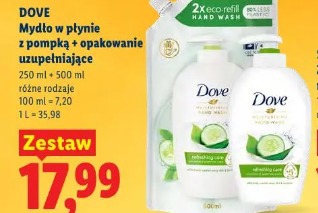 Dove Mydło w płynie z pompką + opakowanie uzupełniające
