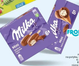Lody Milka multipak na patyku w rożku