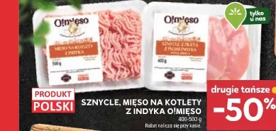 Schnitzle, mięso na kotlety z indyka O!Mięso