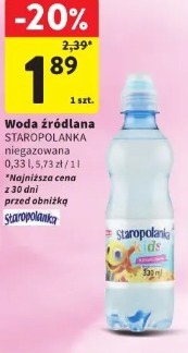 Woda źródlana Staropolanka niegazowana