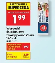 Woreczki śniadaniowe zawiązywane Zosia