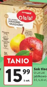 Sok tłoczony O La La! jabłkowo-gruszkowy