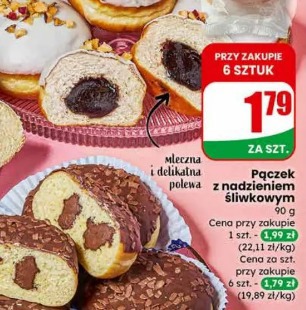 Pączek z nadzieniem śliwkowym