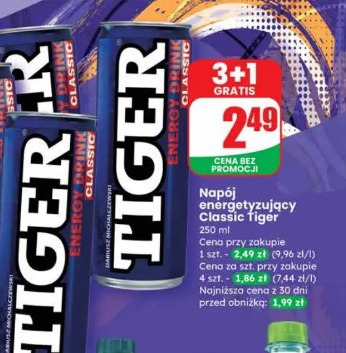 Napój energetyzujący Classic Tiger