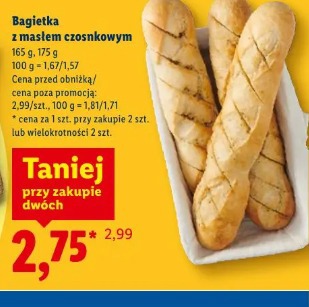 Bagietka z masłem czosnkowym