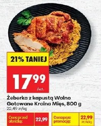 Żeberka z kapustą Wolno Gotowane Kraina Mięs