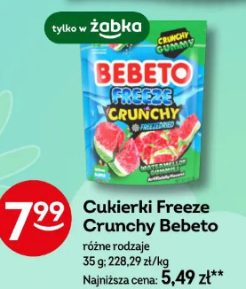 Cukierki Freeze Crunchy Bebeto