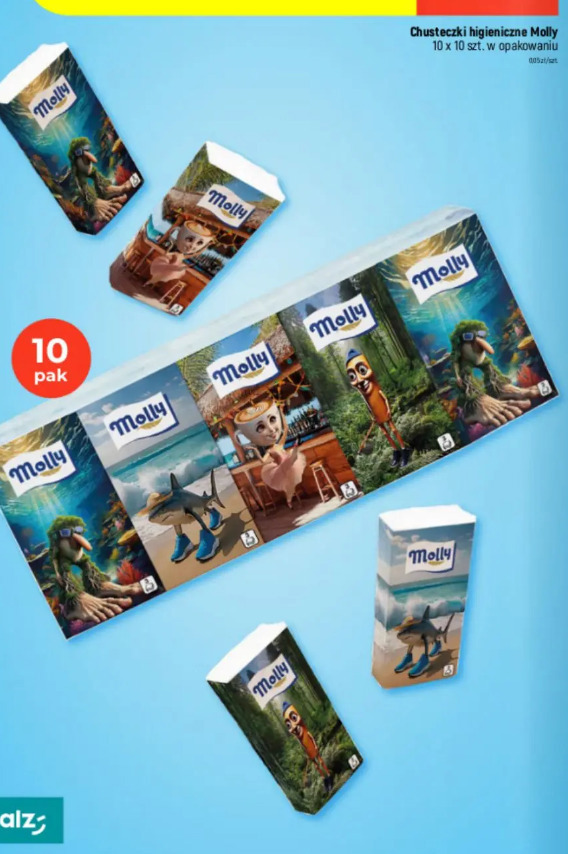 Chusteczki higieniczne Molly