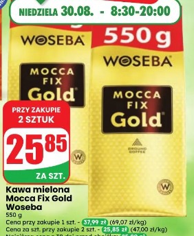 Kawa mielona Mocca Fix Gold Woseba