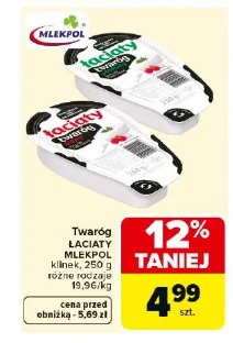 Twaróg Łaciaty Mlekpol klinek