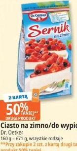 Ciasto na zimno/do wypieku Dr. Oetker